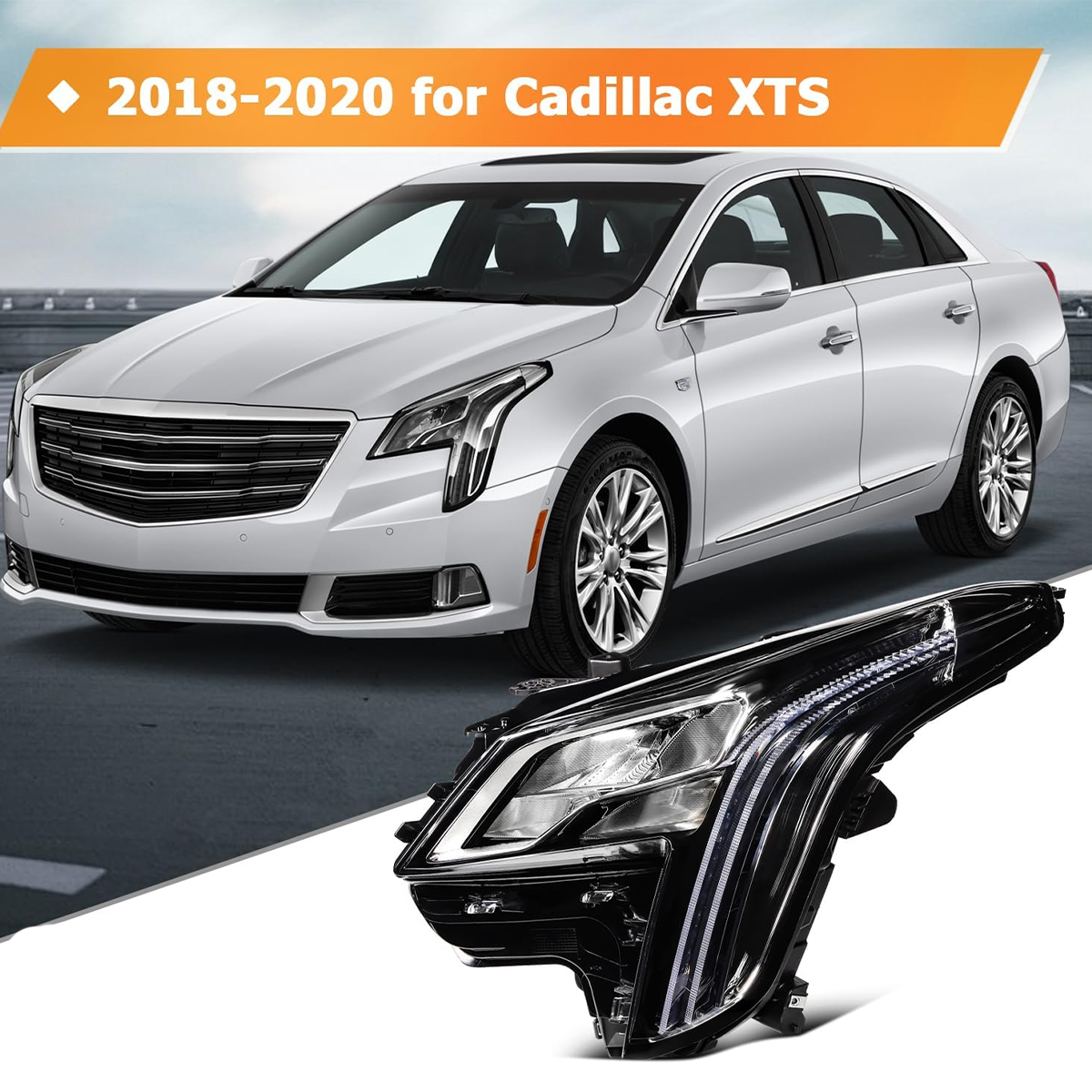 未标题-1 Auto Spare Part OE 84469440 for 2018 Cadillac XTS Right LED Head Lamp Car Accessories Headlights - Image 1