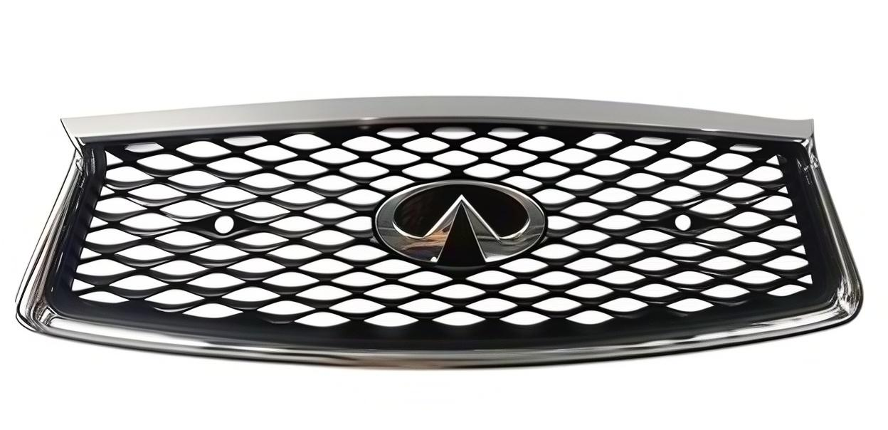 0ec07101d1ac694d2275e232aedb9dab Auto Spare Part OE 62310-6HH0C for 2018 Infiniti Q50 Front Grille Chrome Outer Frame Original Gray Base With Radar Sensor Hole Car Accessories - Image 1