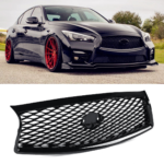 Auto Spare Part OE F2310-4HB0A for 2014-2017 Infiniti Q50 Front Grille Glossy Black Finish With Camera Hole Car Accessories