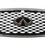 Auto Spare Part for 2018 Infiniti Q50 Front Grille Chrome Outer Frame Original Gray Base With Radar Sensor Hole & Camera Hole OE 62310-6HH0K