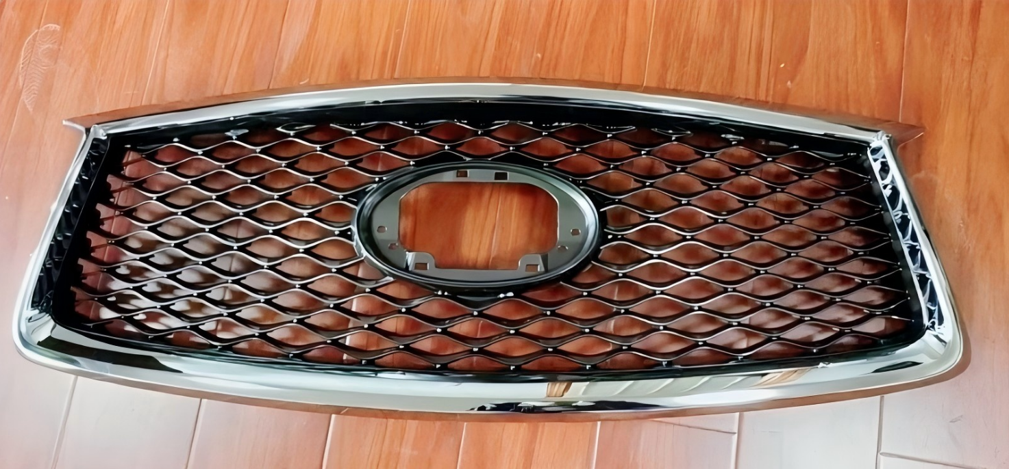 40f90da02b4c3dbc5426223f926afb53 Auto Spare Part for 2018 Infiniti QX50 Chrome Outer Frame With Original Gray Base Front Grille Without Holes Car Accessories OE 62310-5NA0A 62310-5NA1A - Image 1