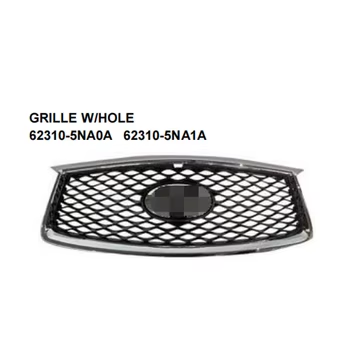 c9d786a8ec9c5a27b4ae51e05939373d Auto Spare Part for 2018 Infiniti QX50 Chrome Outer Frame With Original Gray Base Front Grille With Camera Hole Car Accessories OE 62310-5NA0A 62310-5NA1A - Image 1