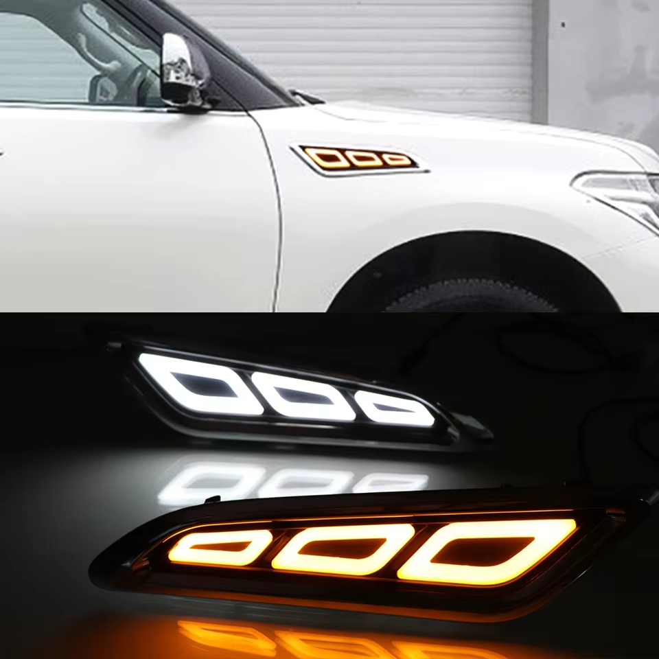 ad423e9cd49b4a225c8acc64ae672ef0 Daytime Running Light For Infiniti QX80 2019-2023 OE 26155-5DA2C Left 26150-5DA2C Right - Image 1